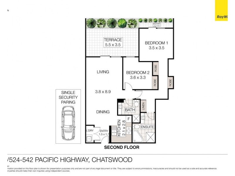 14/524-542 Pacific Highway, Chatswood NSW 2067 Floorplan