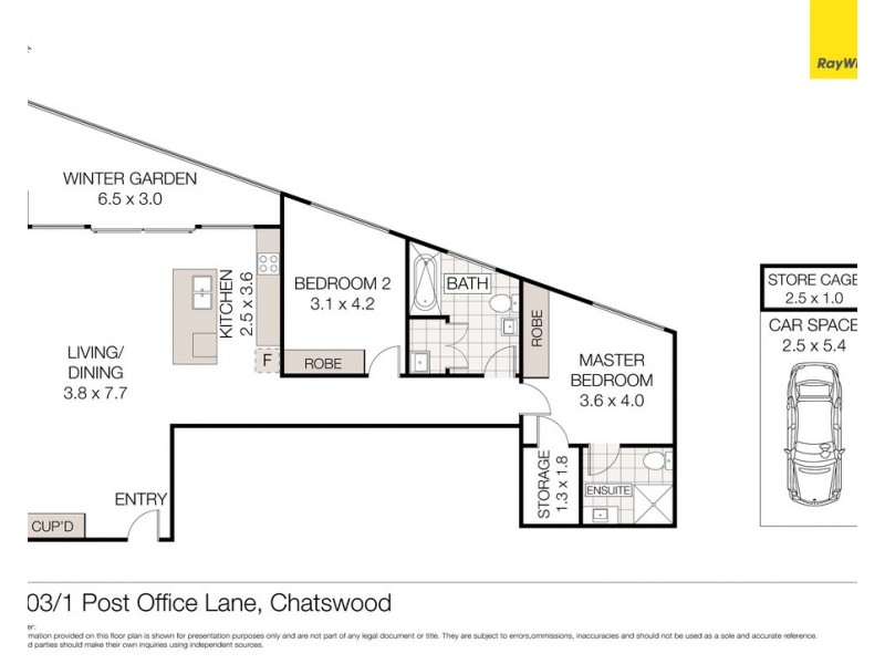 5203/1 Post Office Lane, Chatswood NSW 2067 Floorplan