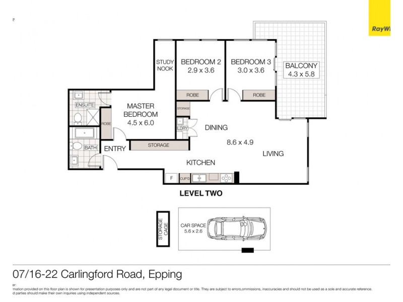 A207/16-22 Carlingford Road, Epping NSW 2121 Floorplan