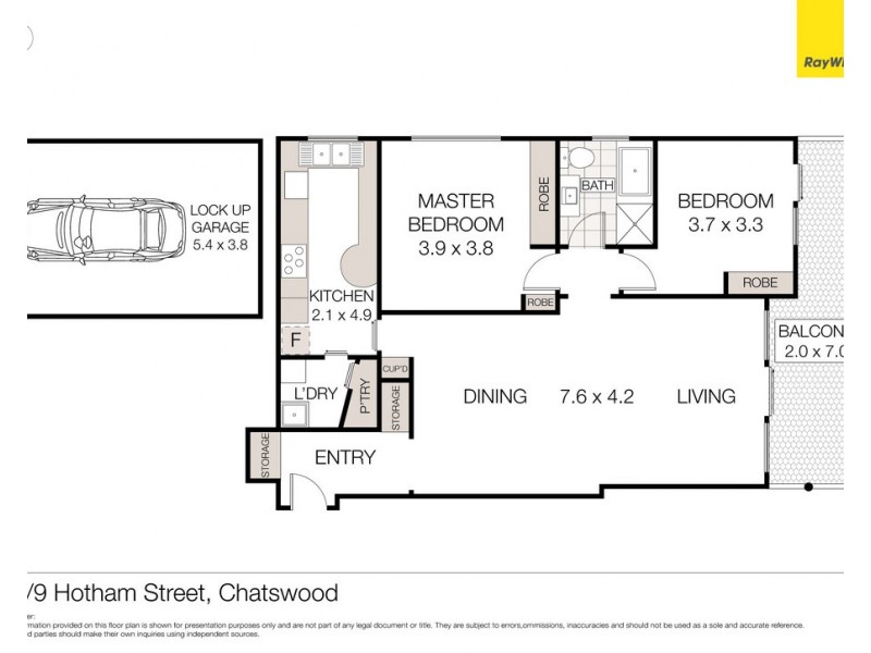 45/9 Hotham Street, Chatswood NSW 2067 Floorplan