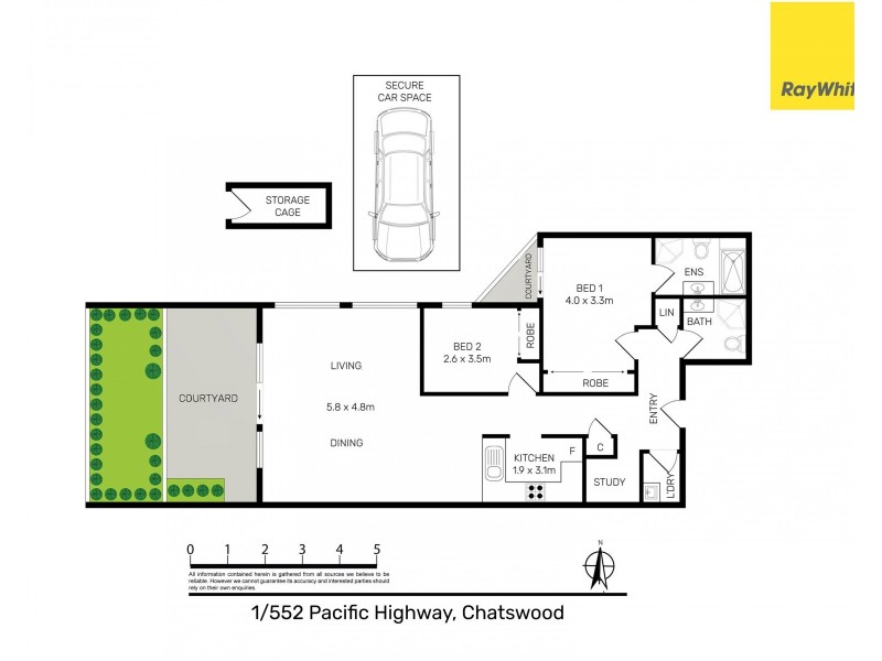 1/552-554 Pacific Highway (rear of the block), Chatswood NSW 2067 Floorplan
