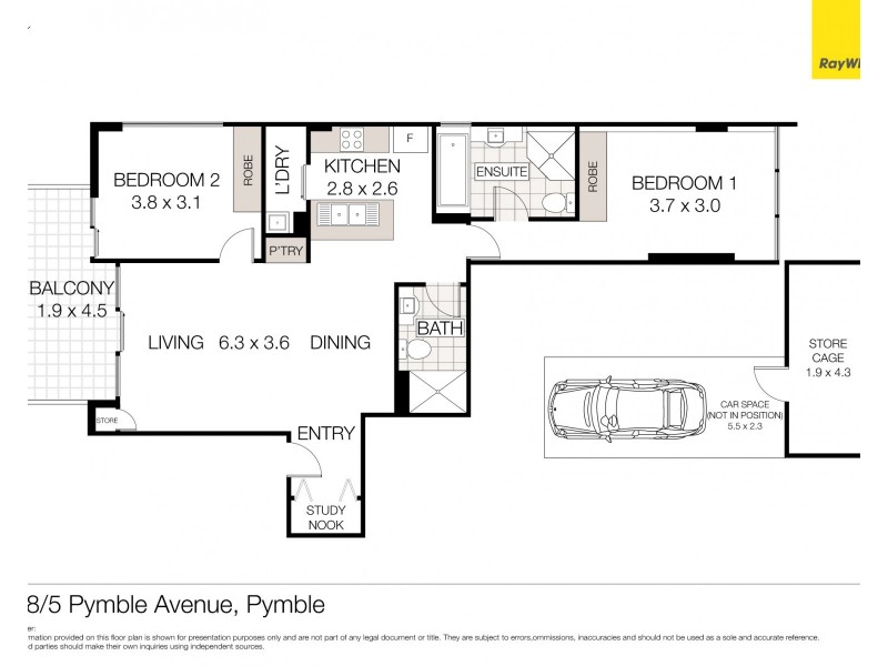 408/5 Pymble Avenue, Pymble NSW 2073 Floorplan