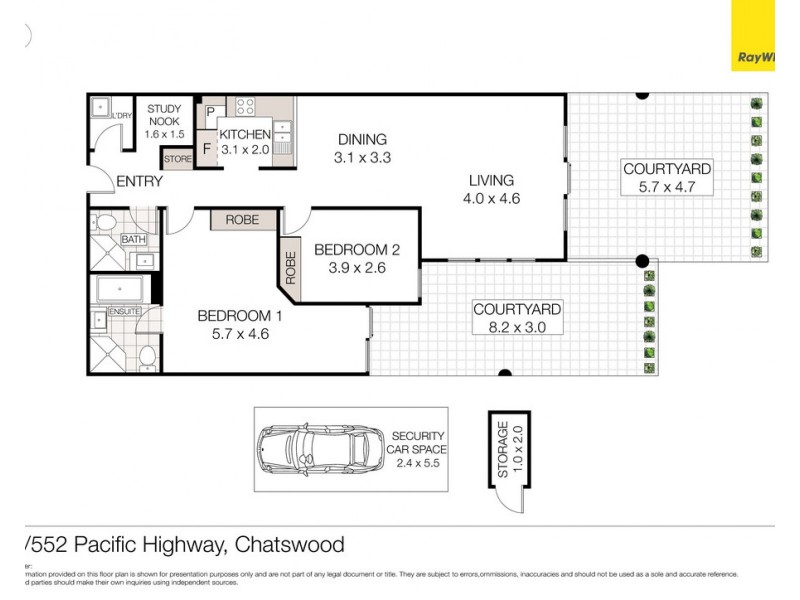 15/552-554 Pacific Highway (rear of the block), Chatswood NSW 2067 Floorplan