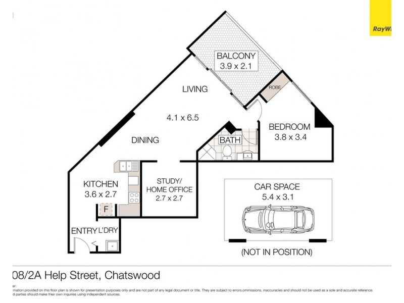 1908/2A Help Street, Chatswood NSW 2067 Floorplan
