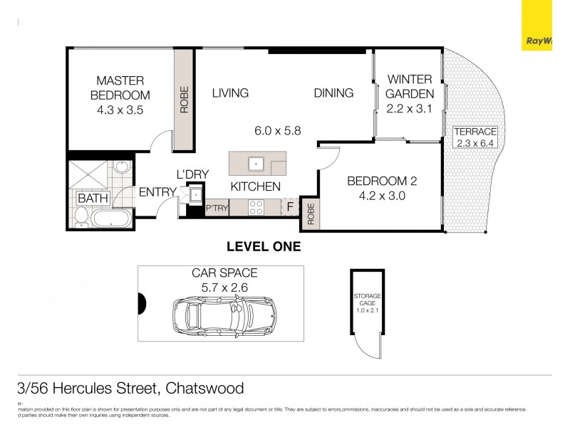 103/56 Hercules Street, Chatswood NSW 2067 Floorplan