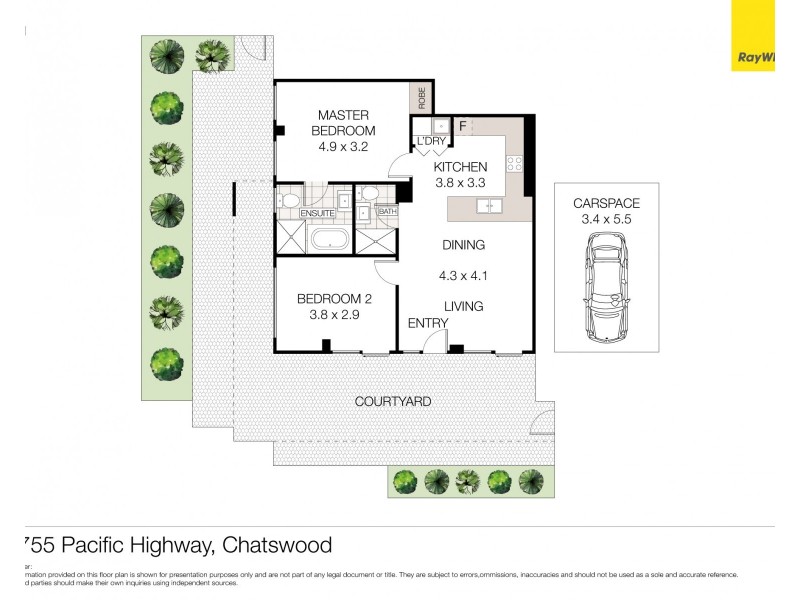 2/755-759 Pacific Highway (enter from Albert Ave), Chatswood NSW 2067 Floorplan