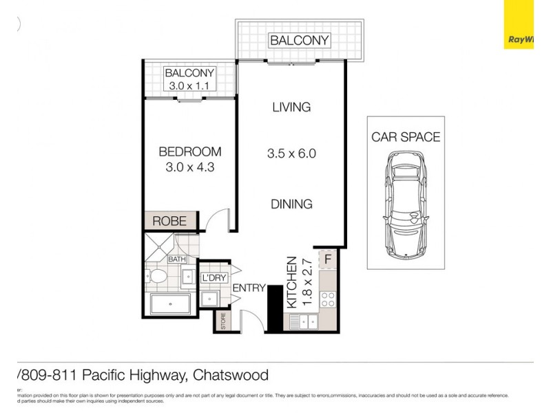 73/809-811 Pacific Highway (rear of the block), Chatswood NSW 2067 Floorplan