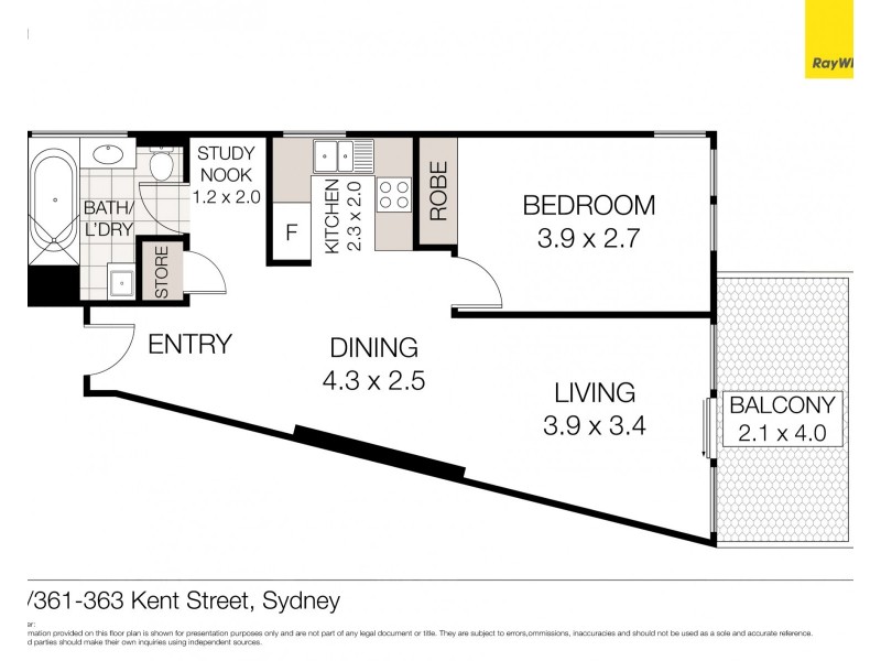 96/361-363 Kent Street, Sydney NSW 2000 Floorplan