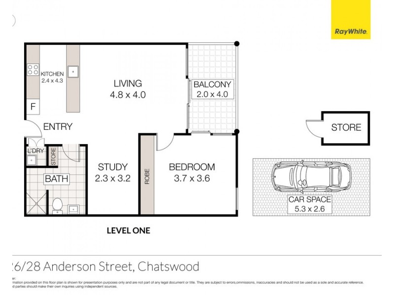 126/28 Anderson Street, Chatswood NSW 2067 Floorplan