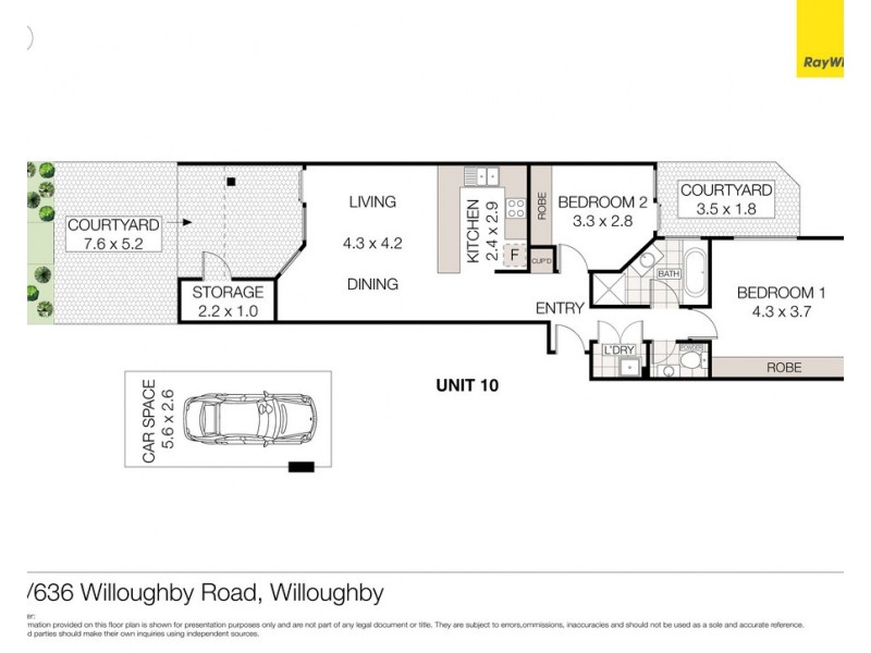 10/636 Willoughby Road, Willoughby NSW 2068 Floorplan