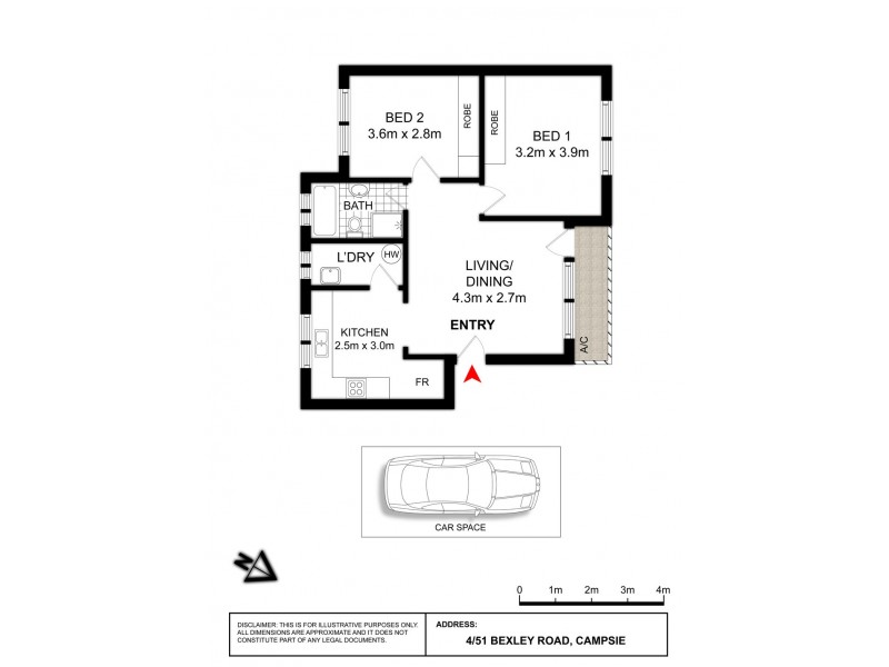 4/51 Bexley Road, Campsie NSW 2194 Floorplan