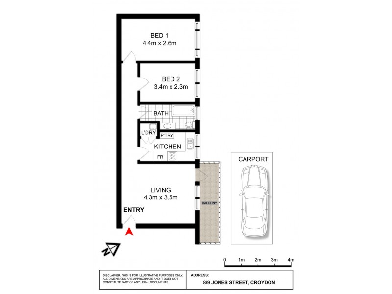 8/9 Jones Street, Croydon NSW 2132 Floorplan