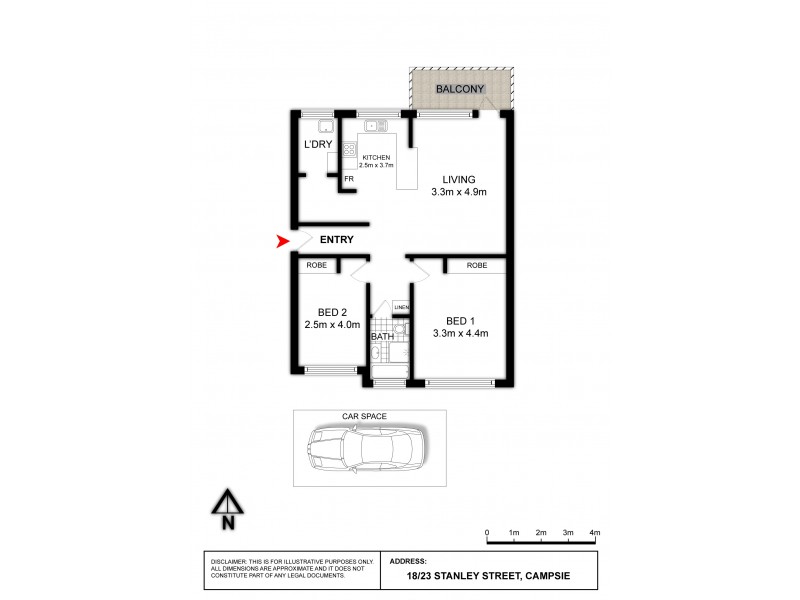 18/23 Stanley Street, Campsie NSW 2194 Floorplan