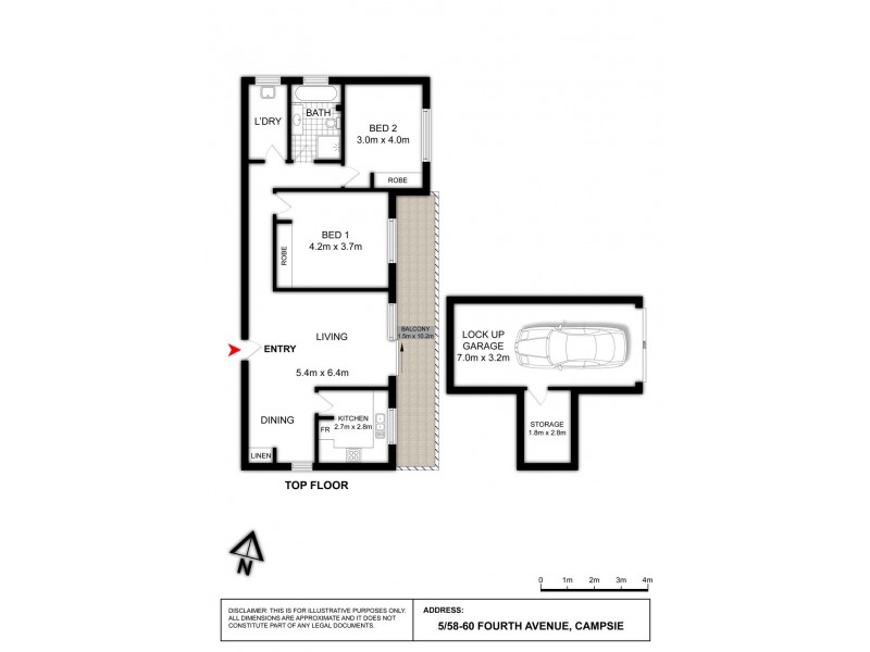5/58-60 Fourth Avenue, Campsie NSW 2194 Floorplan