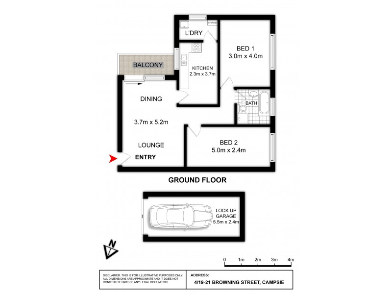 4/19-21 Browning Street, Campsie NSW 2194 Floorplan