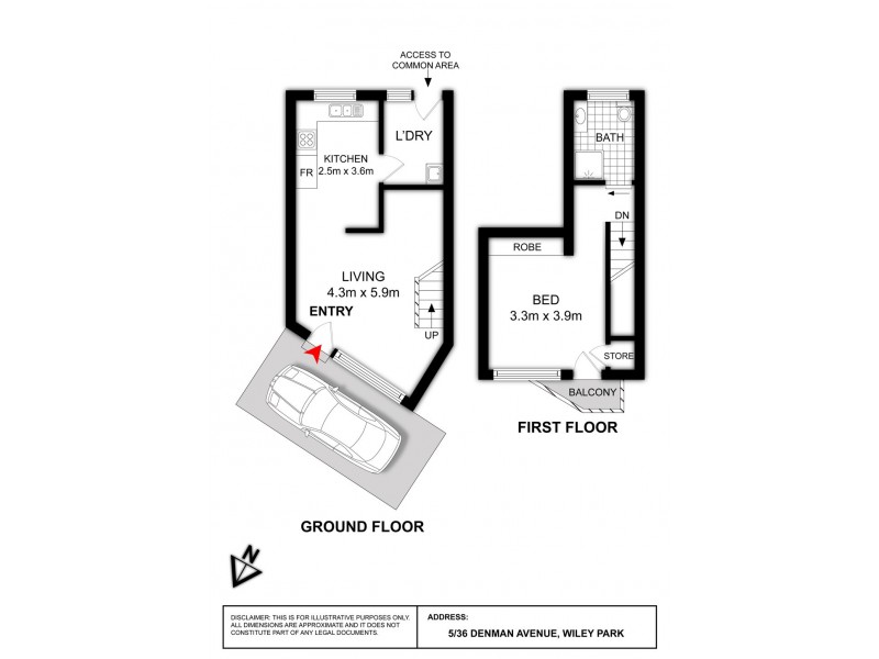 5/36 Denman Avenue, Wiley Park NSW 2195 Floorplan