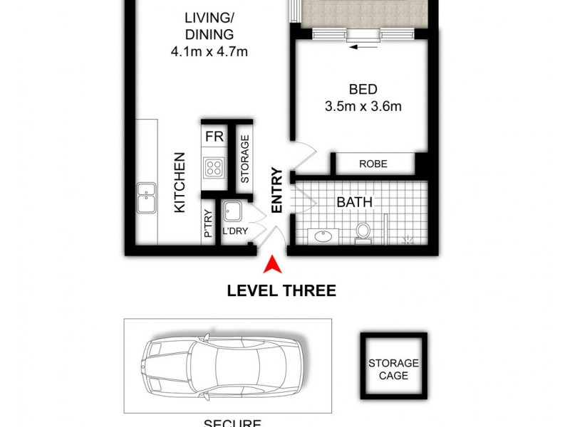 305/68-72 Railway Parade, Burwood NSW 2134 Floorplan
