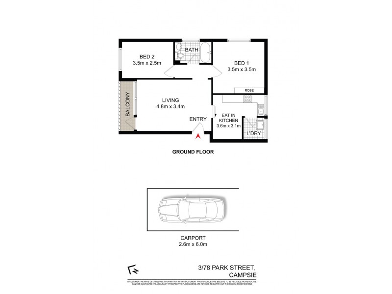 3/78 Park Street, Campsie NSW 2194 Floorplan