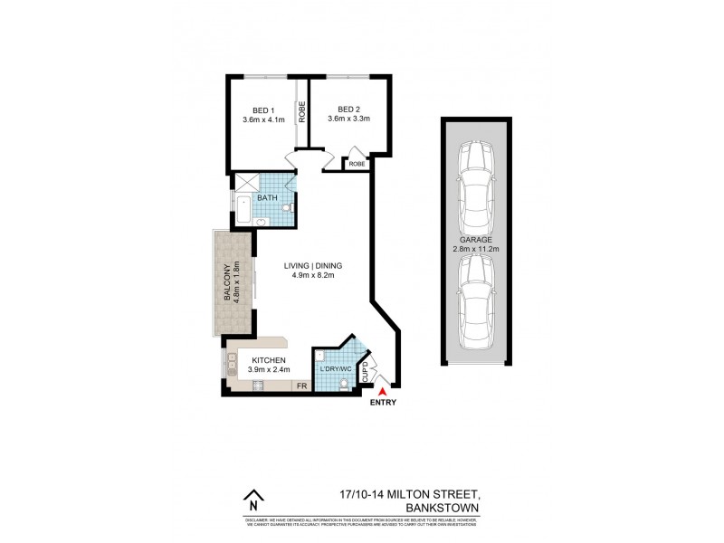 17/10-14 Milton Street, Bankstown NSW 2200 Floorplan