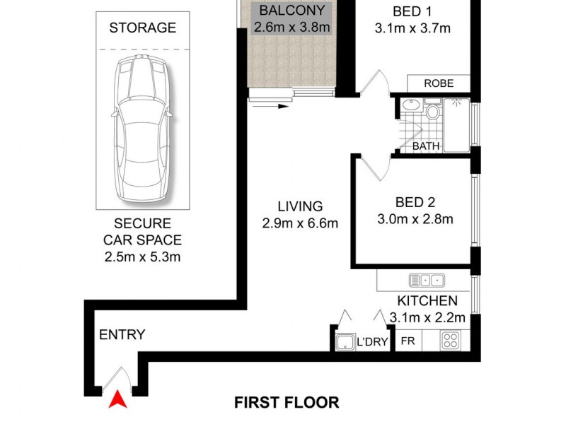 16/133 Brighton Avenue, Campsie NSW 2194 Floorplan