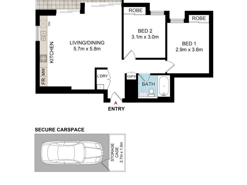 202/1 Victa Street, Campsie NSW 2194 Floorplan