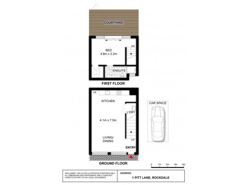 1A Pitt Lane, Rockdale NSW 2216 Floorplan