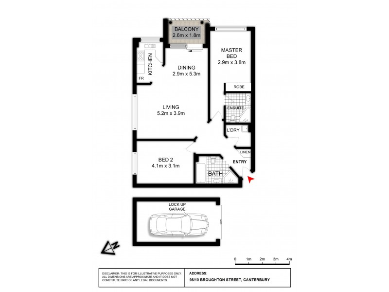 98/10 Broughton Street, Canterbury NSW 2193 Floorplan