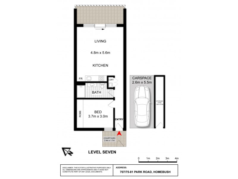 707/75-81 Park Road, Homebush NSW 2140 Floorplan