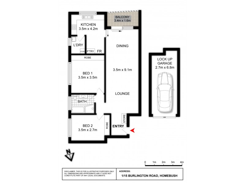 1/15 Burlington Road, Homebush NSW 2140 Floorplan