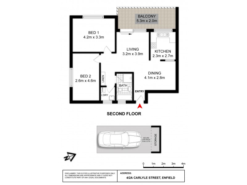 4/2A Carlyle Street, Enfield NSW 2136 Floorplan