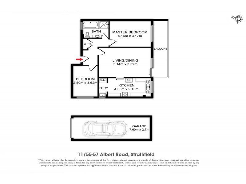 11/55-57 Albert Road, Strathfield NSW 2135 Floorplan