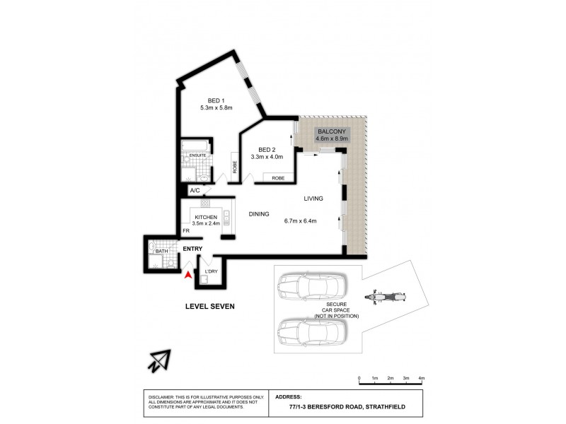 77/1-3 Beresford Road, Strathfield NSW 2135 Floorplan