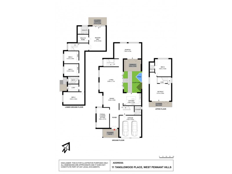 11 Tanglewood Place, West Pennant Hills NSW 2125 Floorplan