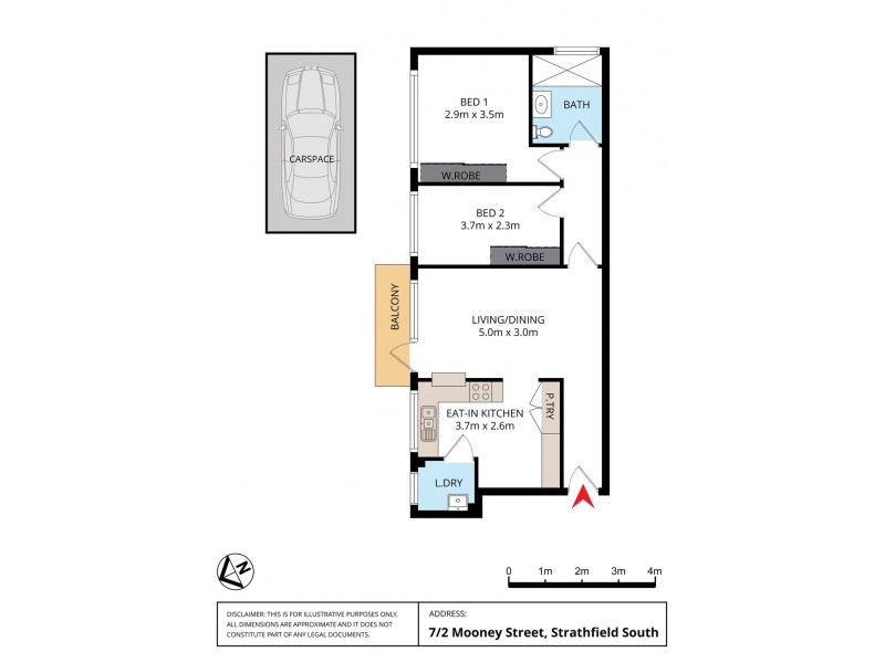 7/2 Mooney Street, Strathfield South NSW 2136 Floorplan
