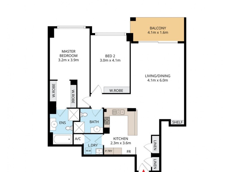 104/20-34 Albert Road, Strathfield NSW 2135 Floorplan