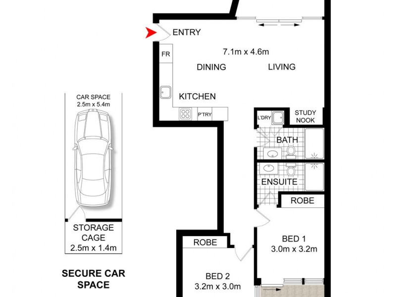 707/9-13 Parnell Street, Strathfield NSW 2135 Floorplan