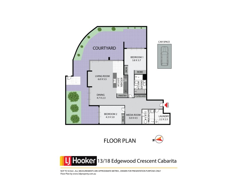 13/18 Edgewood Crescent, Cabarita NSW 2137 Floorplan