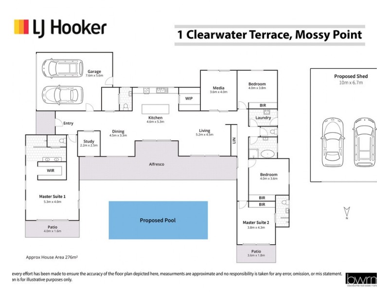 1 Clearwater Terrace, Mossy Point NSW 2537 Floorplan