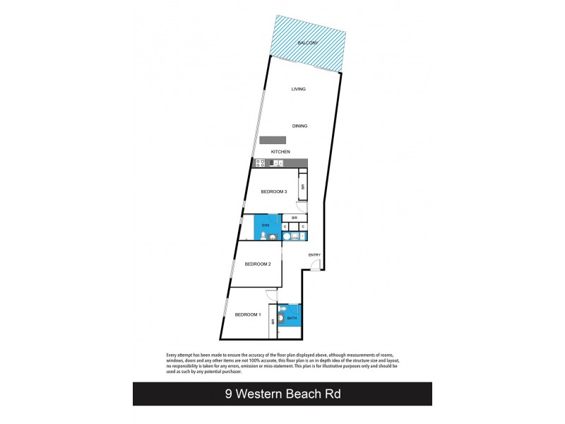 701/100 Western Beach Road, Geelong VIC 3220 Floorplan