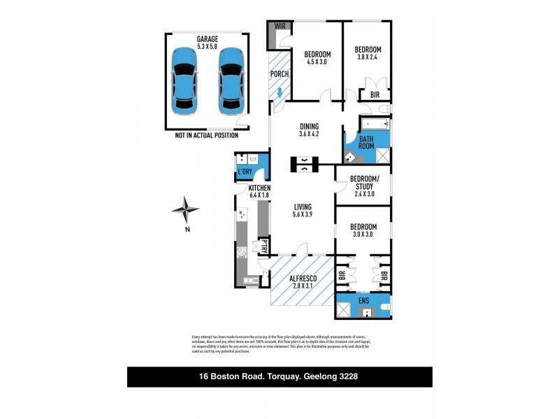 16 Boston Road, Torquay VIC 3228 Floorplan