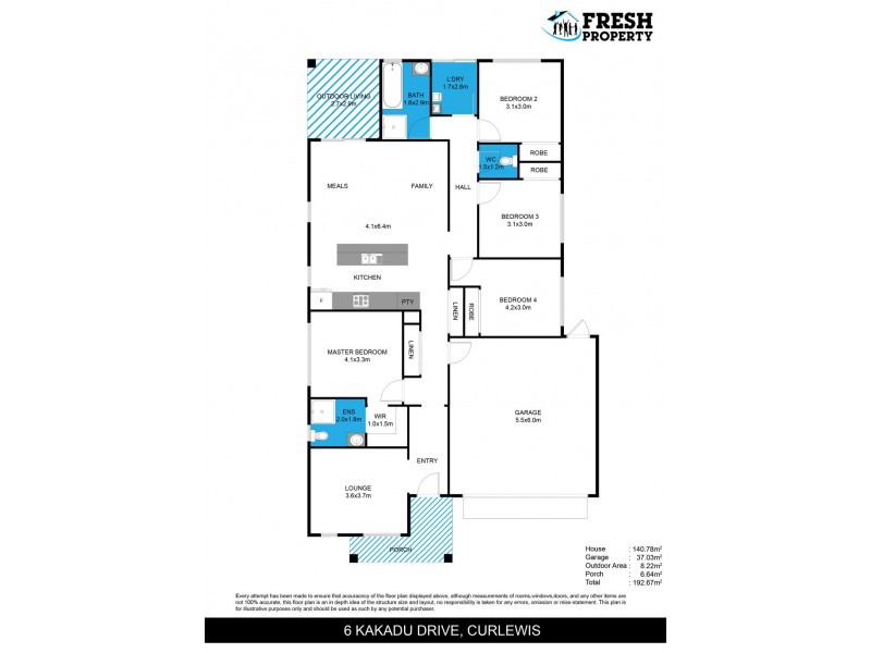 6 Kakadu Drive, Curlewis VIC 3222 Floorplan