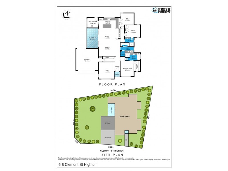 6-8 Clemont Street, Highton VIC 3216 Floorplan