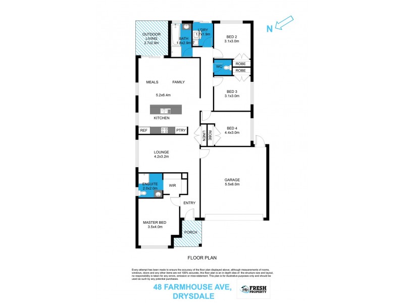 48 Farmhouse Avenue, Drysdale VIC 3222 Floorplan