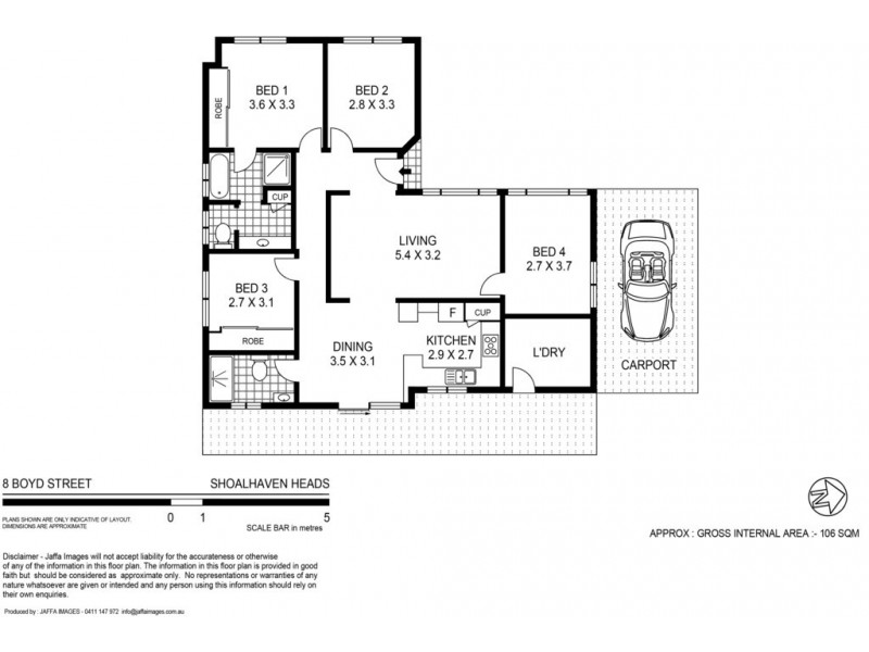 8 Boyd Street, Shoalhaven Heads NSW 2535 Floorplan