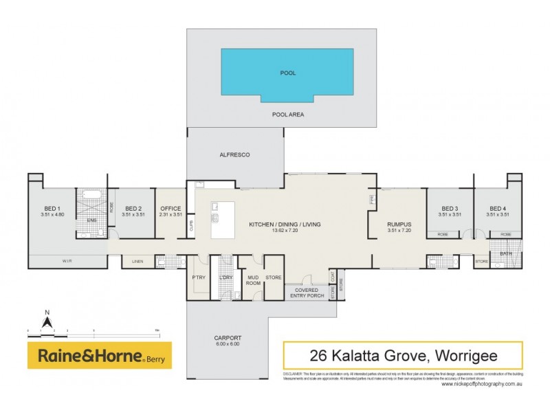 26 Kalatta Grove, Worrigee NSW 2540 Floorplan
