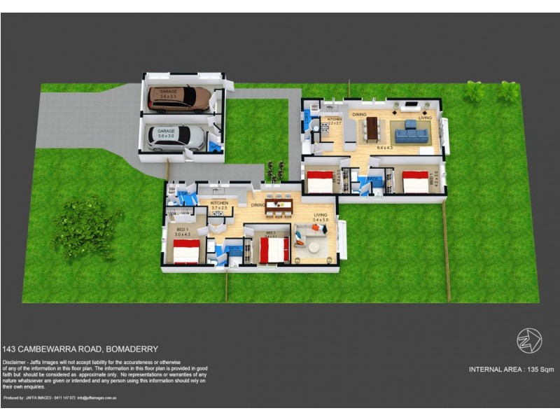1 and 2 / 143 Cambewarra Road, Bomaderry NSW 2541 Floorplan