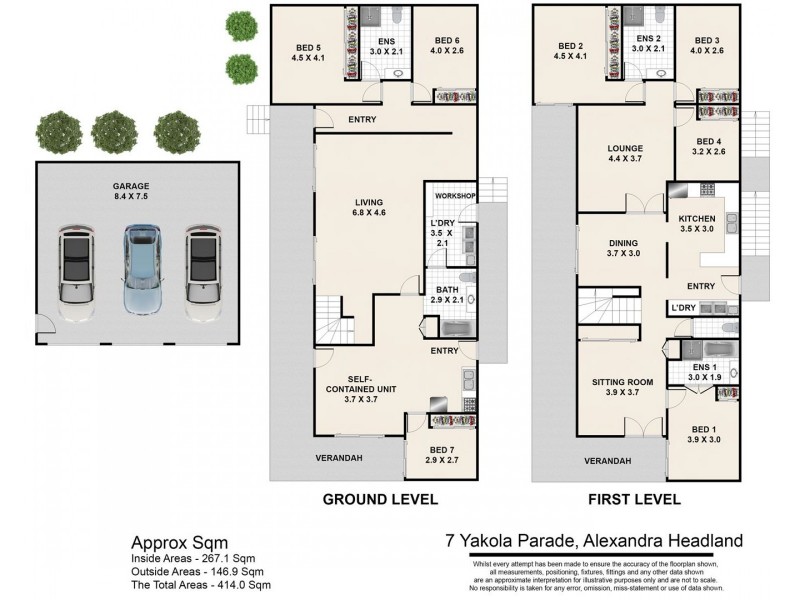 7 Yakola Parade, Alexandra Headland QLD 4572 Floorplan