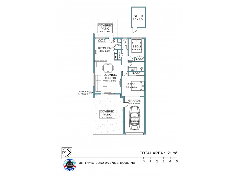 1/16 Iluka Avenue, Buddina QLD 4575 Floorplan