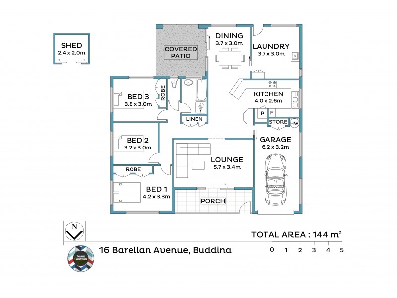 16 Barellan Avenue, Buddina QLD 4575 Floorplan