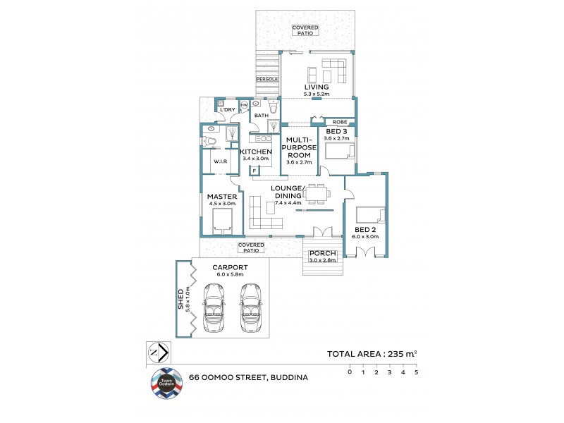 66 Oomoo Street, Buddina QLD 4575 Floorplan